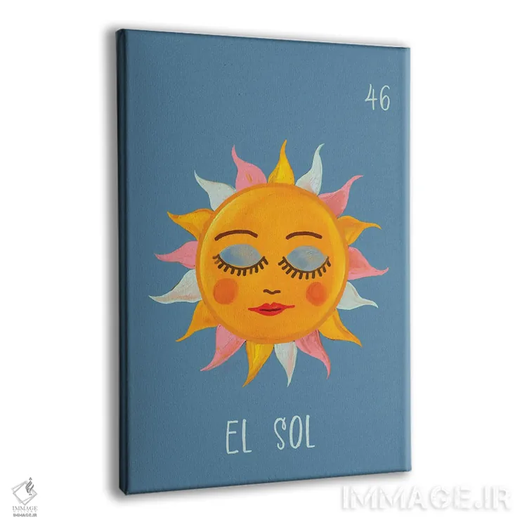 تابلو دکوراتیو ال سول: خورشید اثر امانوئلا کاراتونی - نمای پرسپکتیو محصول