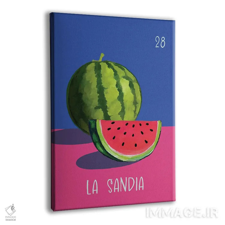 تابلو دکوراتیو لا سندیا: هندوانه اثر امانوئلا کاراتونی - نمای پرسپکتیو محصول