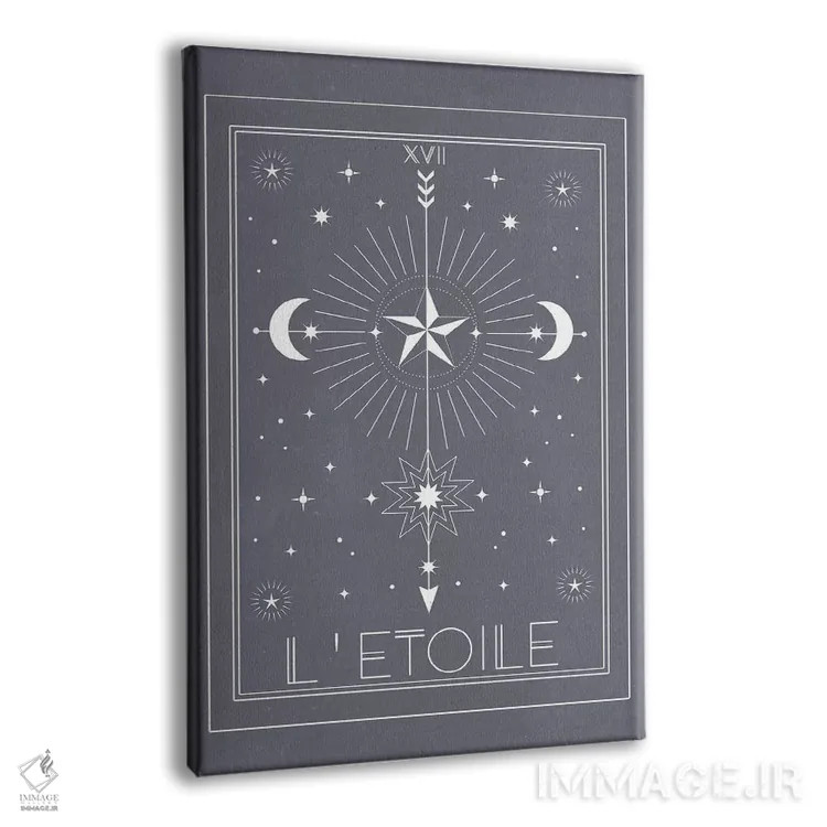 تابلو مدرن ستاره اثر امانوئلا کاراتونی - نمای پرسپکتیو محصول