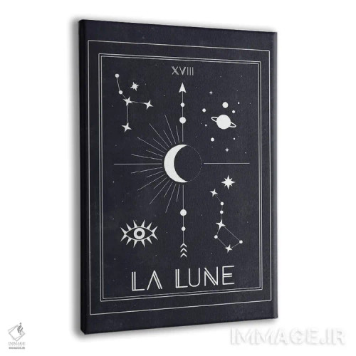 تابلو مدرن ماه اثر امانوئلا کاراتونی - نمای پرسپکتیو محصول