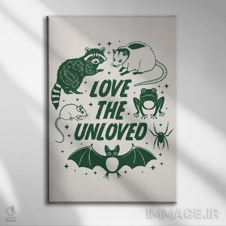 تابلو دکوراتیو دوست داشتن ناخوددوستان اثر امانوئلا کاراتونی - نمای روبهرو روی دیوار