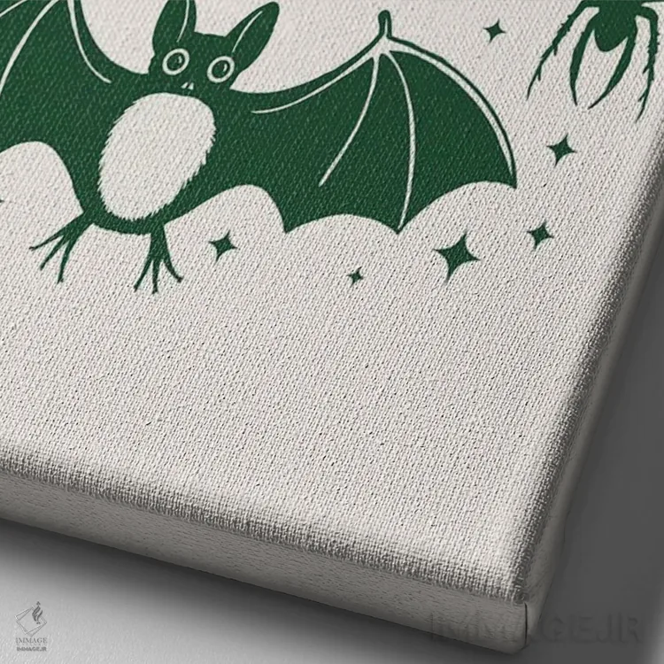 تابلو دکوراتیو دوست داشتن ناخوددوستان اثر امانوئلا کاراتونی - نمای نزدیک بافت بوم