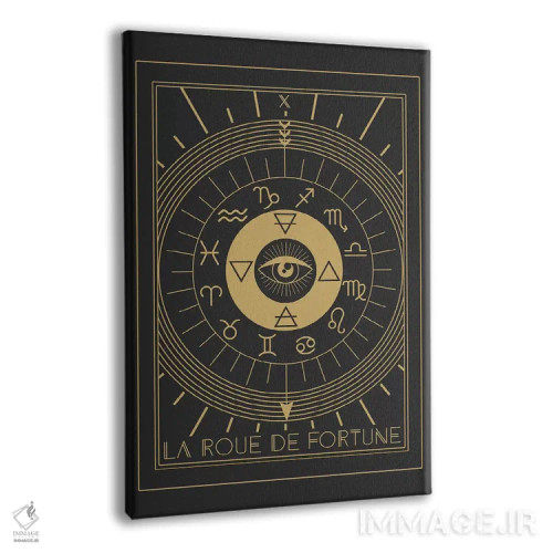 تابلو مدرن چرخ شانس اثر امانوئلا کاراتونی - نمای پرسپکتیو محصول