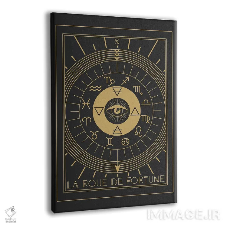 تابلو مدرن چرخ شانس اثر امانوئلا کاراتونی - نمای پرسپکتیو محصول