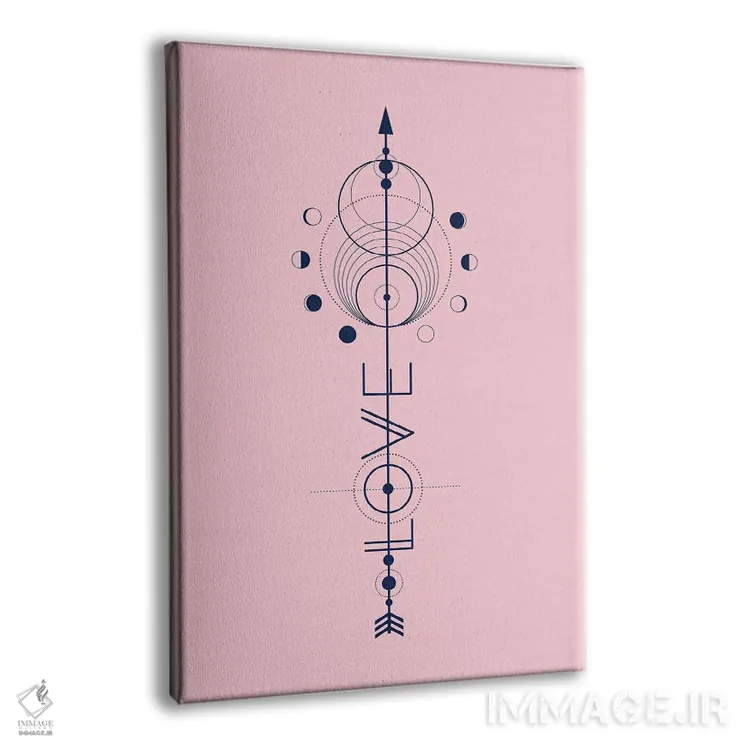 تابلو مدرن پیکان عشق اثر امانوئلا کاراتونی - نمای پرسپکتیو محصول