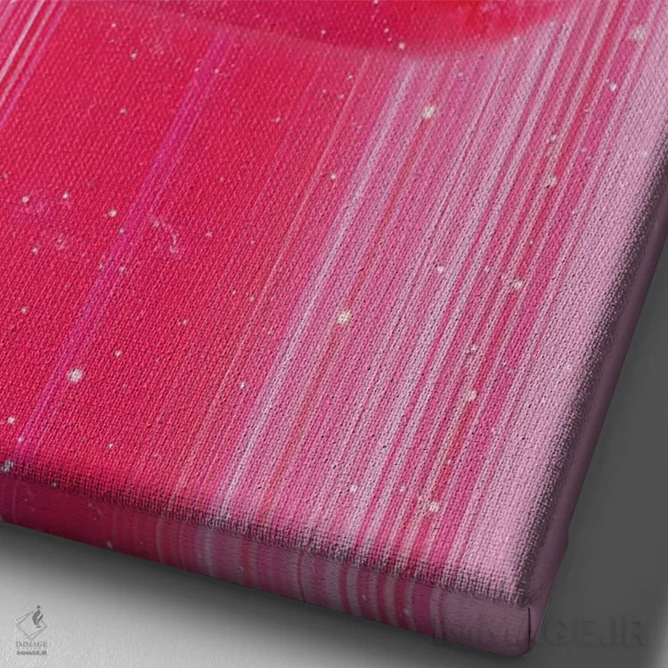 تابلو مدرن عزیز من اثر امانوئلا کاراتونی - نمای نزدیک بافت بوم