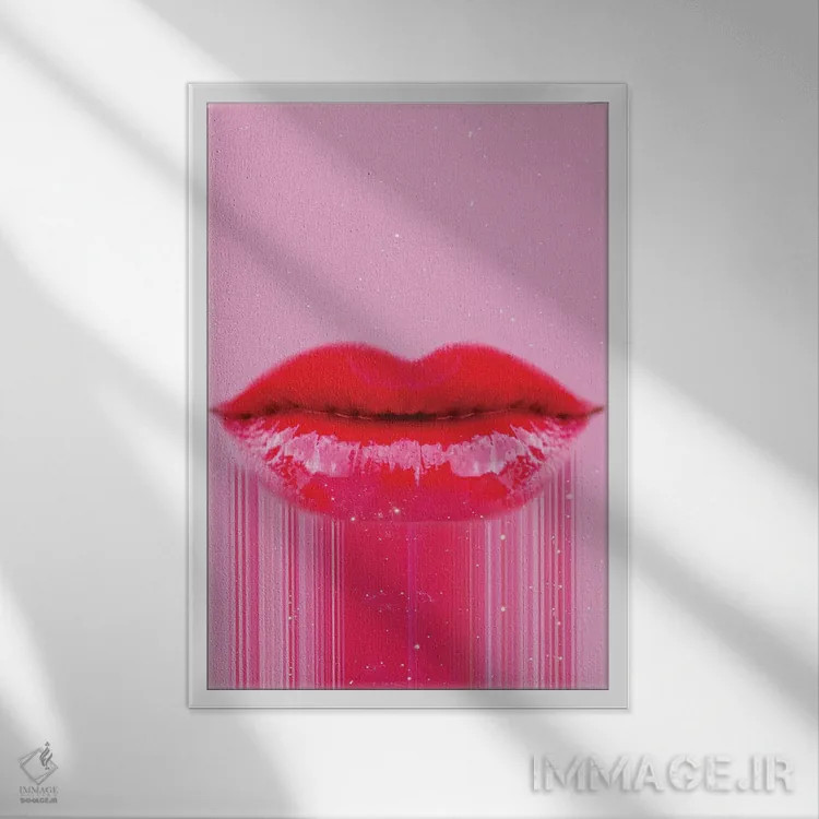 تابلو مدرن عزیز من اثر امانوئلا کاراتونی - نمای قابدار سفید