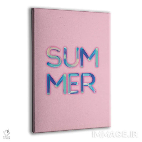 تابلو مدرن تابستان اثر امانوئلا کاراتونی - نمای پرسپکتیو محصول