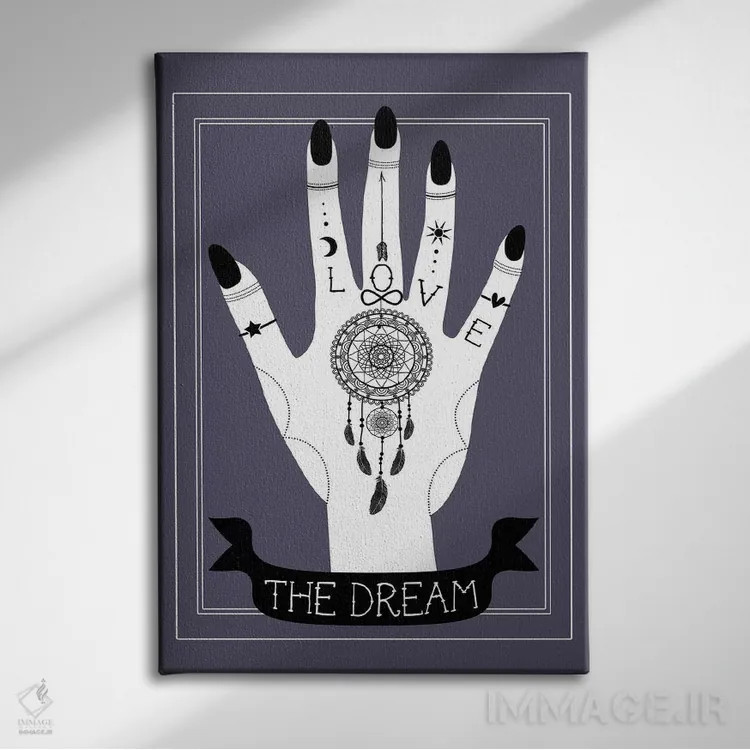 تابلو مدرن رویا اثر امانوئلا کاراتونی - نمای روبهرو روی دیوار