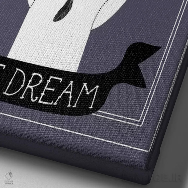 تابلو مدرن رویا اثر امانوئلا کاراتونی - نمای نزدیک بافت بوم