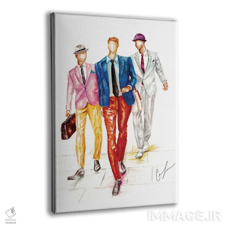 تابلو دکوراتیو پسرها به شهر بازگشتند اثر کلر تامپسون - نمای پرسپکتیو محصول