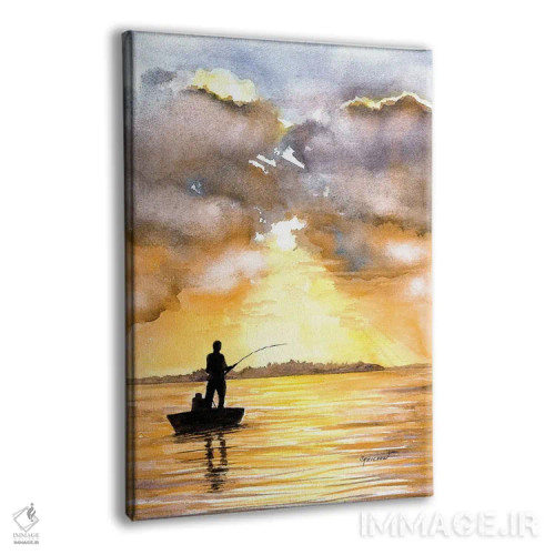 تابلو دکوراتیو بهشت ماهیگیران اثر کریستین ریشو - نمای پرسپکتیو محصول