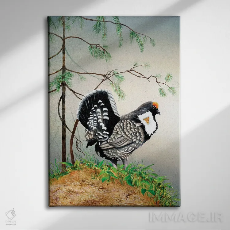 تابلو دکوراتیو در جستجوی عشق اثر کریستین ریشو - نمای روبهرو روی دیوار