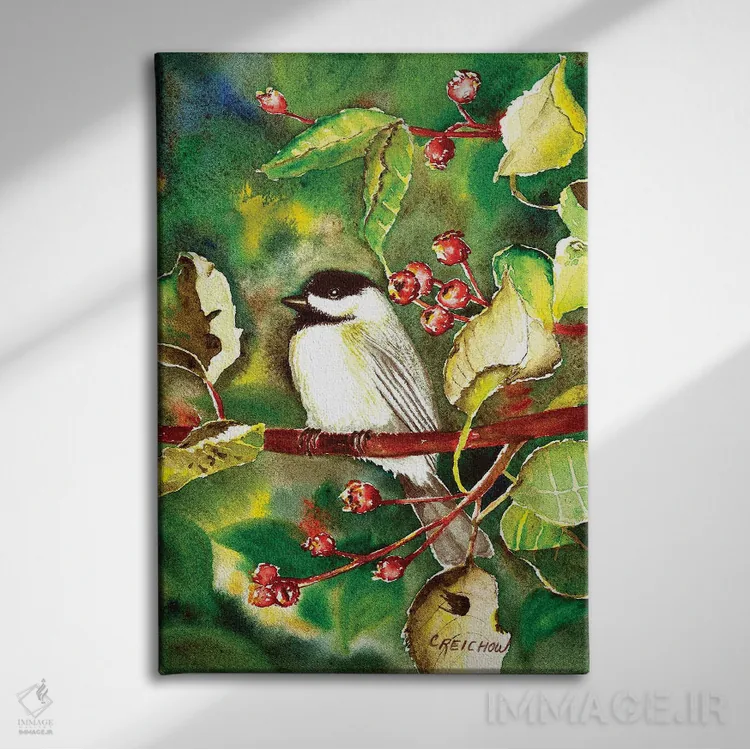 تابلو دکوراتیو جوجه کوچولوی من اثر کریستین ریشو - نمای روبهرو روی دیوار