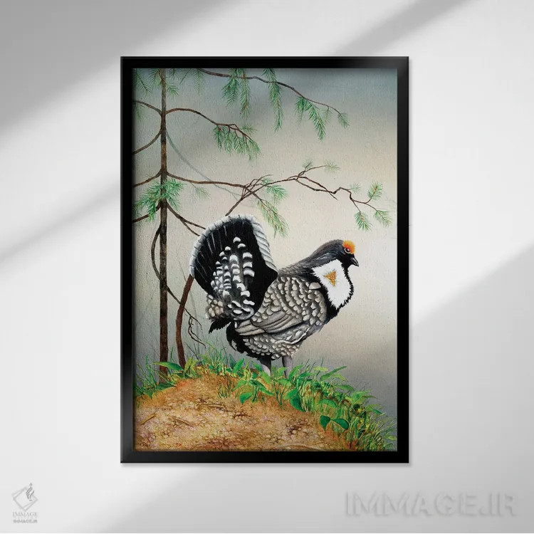 تابلو دکوراتیو در جستجوی عشق اثر کریستین ریشو - نمای قابدار مشکی