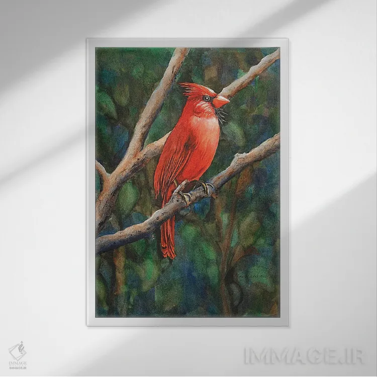 تابلو دکوراتیو آقای کارباورال اثر کریستین ریشو - نمای قابدار سفید