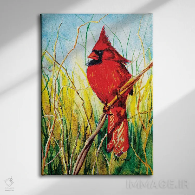 تابلو دکوراتیو عمل تعادل اثر کریستین ریشو - نمای روبهرو روی دیوار