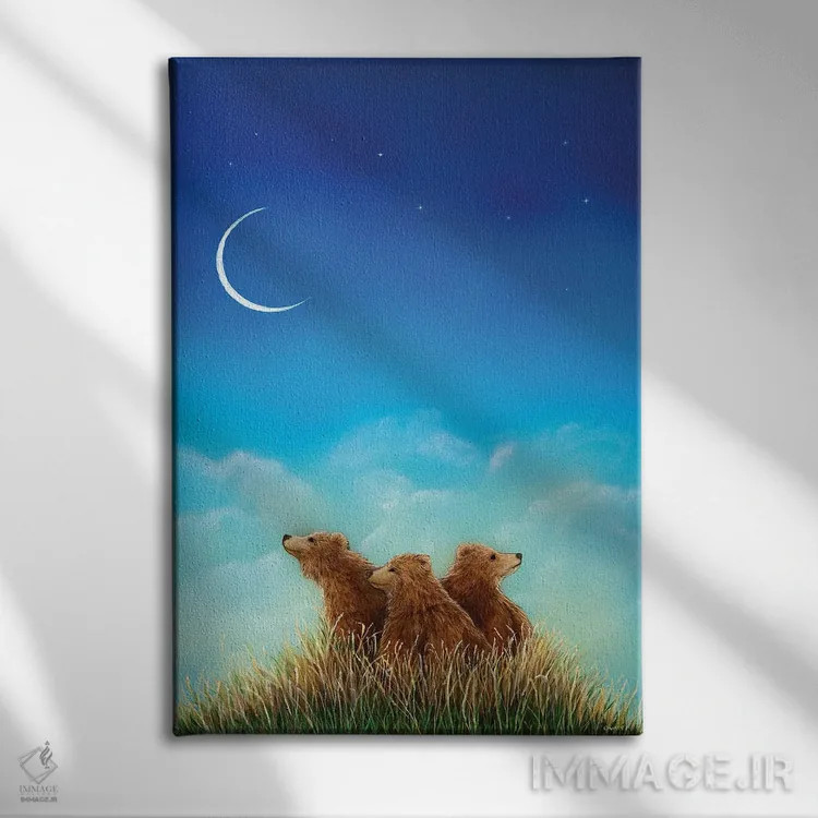 تابلو دکوراتیو سپیده دم نو اثر کتی مک کللند - نمای روبهرو روی دیوار