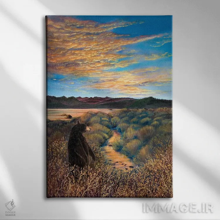 تابلو دکوراتیو نگاه به غرب در مارتیس اثر کتی مک کللند - نمای روبهرو روی دیوار