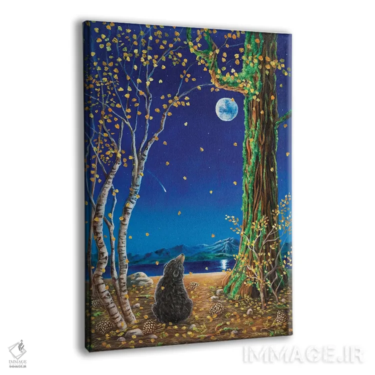 تابلو دکوراتیو یک غروب پاییزی اثر کتی مک کللند - نمای پرسپکتیو محصول