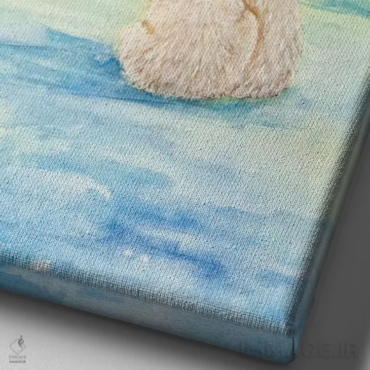 تابلو دکوراتیو آرزوی ستاره ای اثر کتی مک کللند - نمای نزدیک بافت بوم