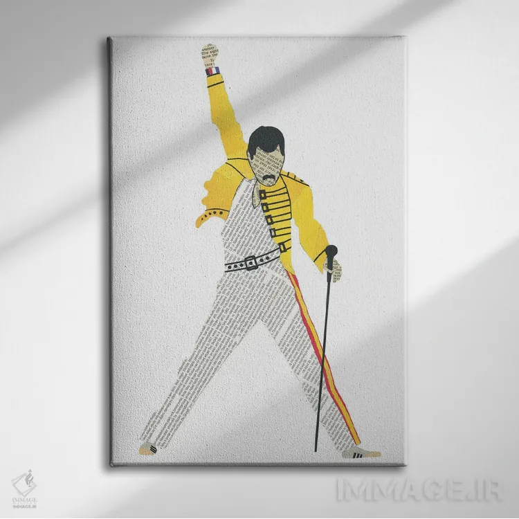 تابلو دکوراتیو فردی اثر پیپر کاتز - نمای روبهرو روی دیوار