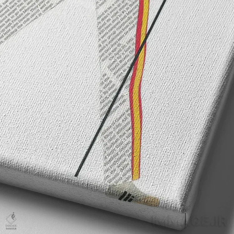 تابلو دکوراتیو فردی اثر پیپر کاتز - نمای نزدیک بافت بوم