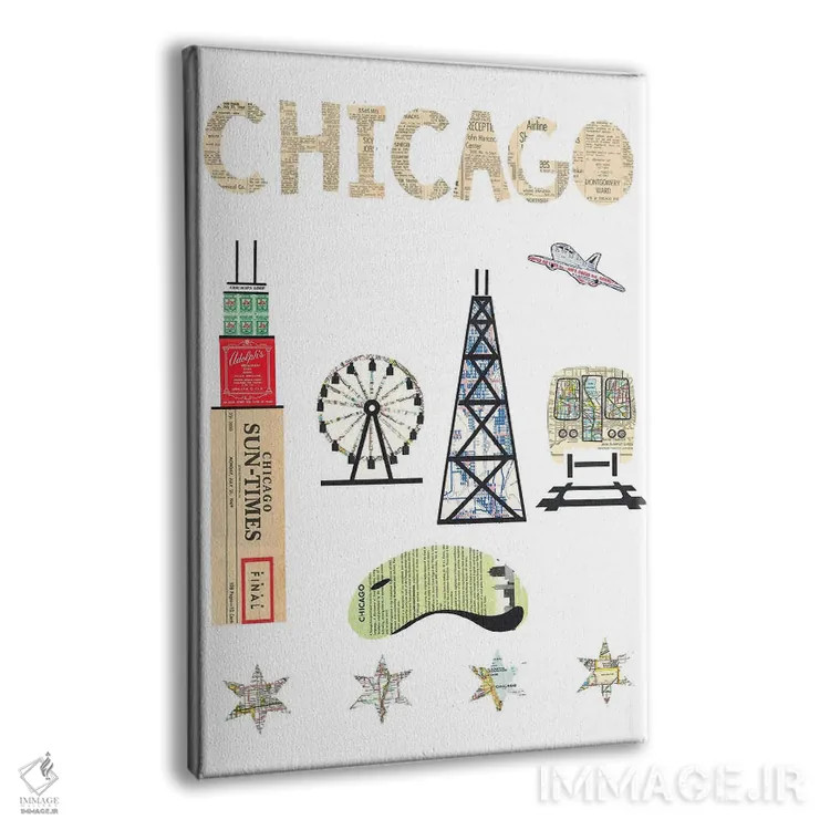 تابلو دکوراتیو نمایشگاه شیکاگو اثر پیپر کاتز - نمای پرسپکتیو محصول