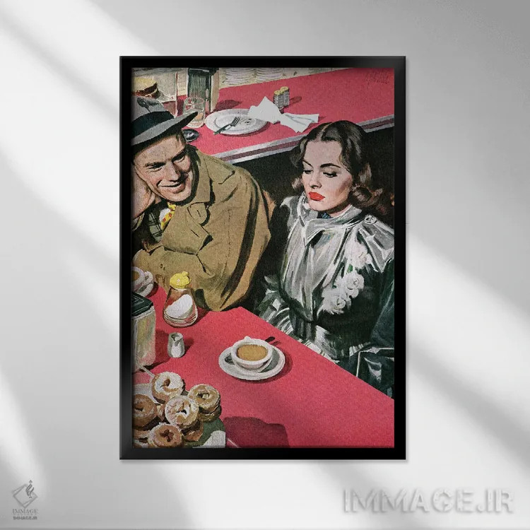 تابلو دکوراتیو بازگشت اثر آل پارکر - نمای قابدار مشکی