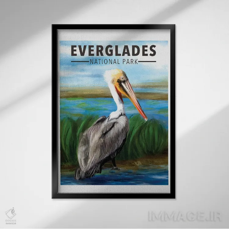 تابلو دکوراتیو سفر به اورگلیدز اثر ستردی ایونینگ پست - نمای قابدار مشکی