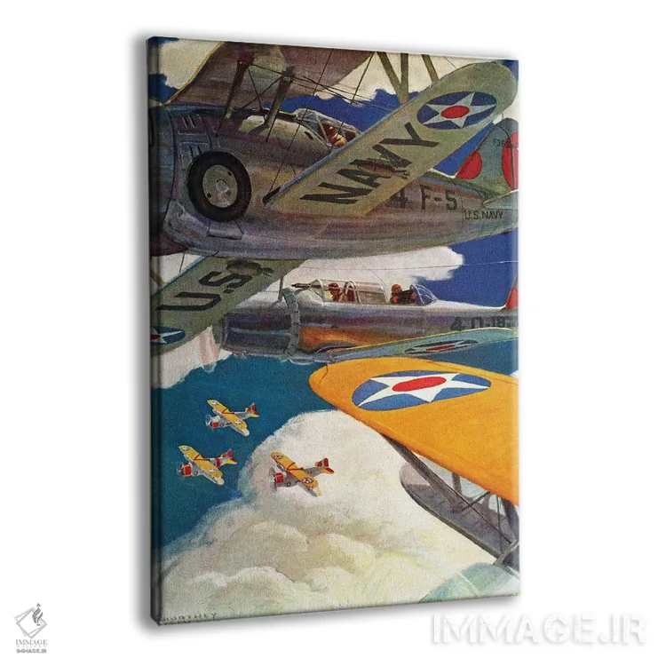 تابلو دکوراتیو حمله! اثر کورتنی آلن - نمای پرسپکتیو محصول