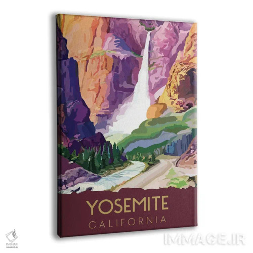 تابلو دکوراتیو سفر به یوسیمیتی اثر ستردی ایونینگ پست - نمای پرسپکتیو محصول