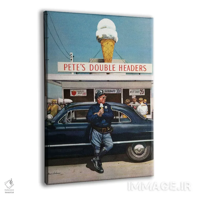 تابلو دکوراتیو مسابقات دبل هدرز پیت اثر استوان دوهانوس - نمای پرسپکتیو محصول