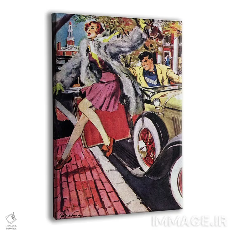 تابلو دکوراتیو مرد بزرگ دانشگاه اثر گیلبرت باندی - نمای پرسپکتیو محصول