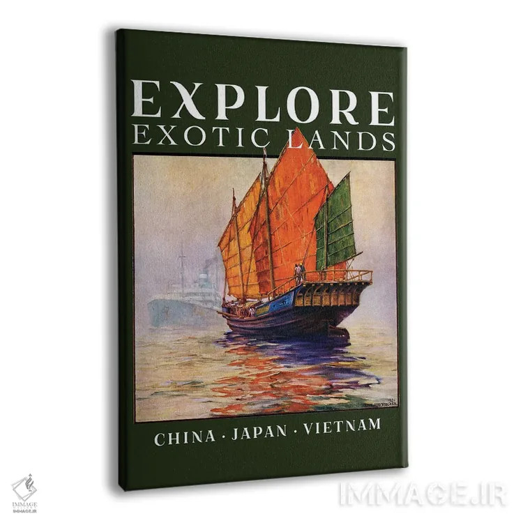 تابلو دکوراتیو کاوش در چین اثر ستردی ایونینگ پست - نمای پرسپکتیو محصول