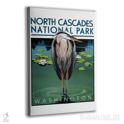 تابلو دکوراتیو پارک ملی نورث کسکیدز اثر ستردی ایونینگ پست - نمای پرسپکتیو محصول