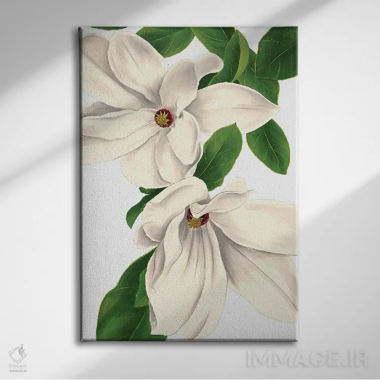 تابلو دکوراتیو ماگنولیا ۱ اثر ستردی ایونینگ پست - نمای روبهرو روی دیوار