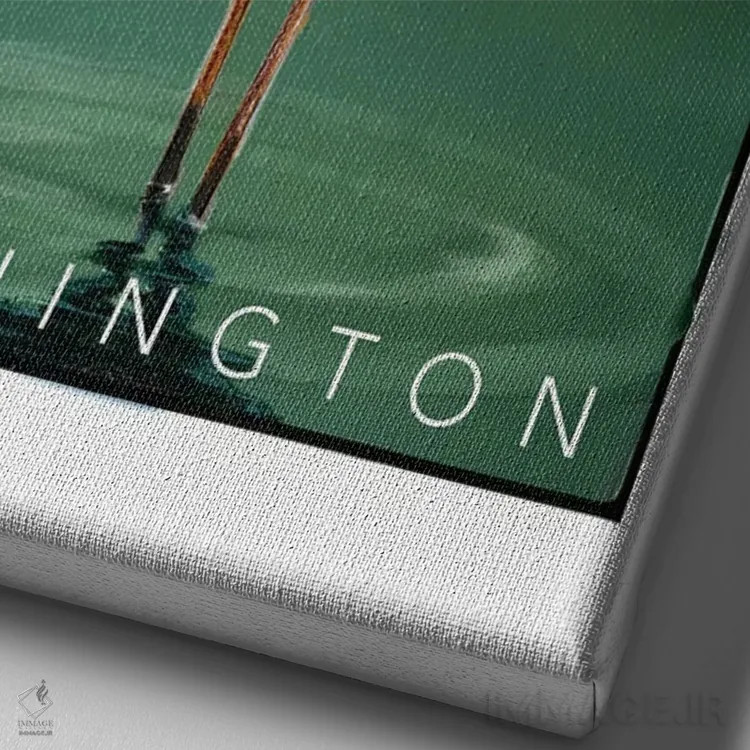 تابلو دکوراتیو پارک ملی نورث کسکیدز اثر ستردی ایونینگ پست - نمای نزدیک بافت بوم