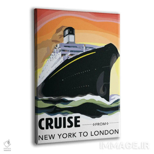 تابلو دکوراتیو بادبان افرازی اثر ستردی ایونینگ پست - نمای پرسپکتیو محصول