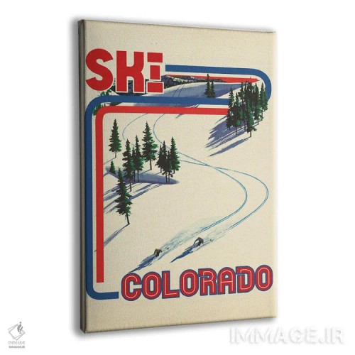 تابلو دکوراتیو اسکی در کلرادو اثر ستردی ایونینگ پست - نمای پرسپکتیو محصول