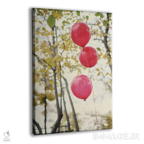 تابلو دکوراتیو آیا می توانی بادکنک های قرمز را ببینی؟ اثر چلسیا ویکتوریا - نمای پرسپکتیو محصول