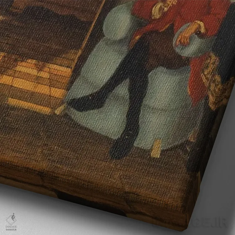 تابلو دکوراتیو خانه بازی اثر کورتنی هیرشه - نمای نزدیک بافت بوم