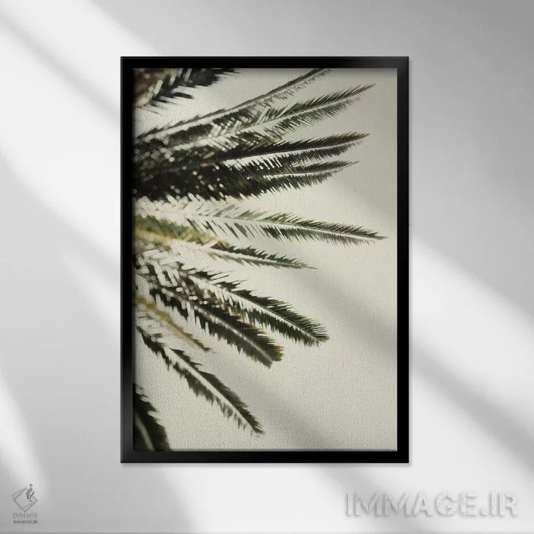 تابلو دکوراتیو کف دستان اثر چلسیا ویکتوریا - نمای قابدار مشکی