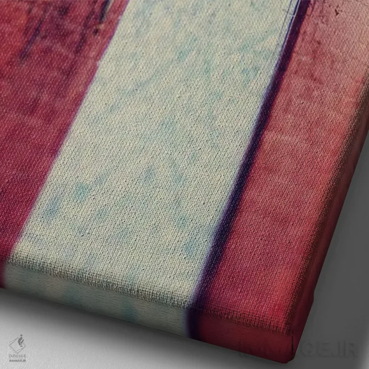 تابلو دکوراتیو روستا اثر چلسیا ویکتوریا - نمای نزدیک بافت بوم