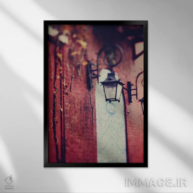 تابلو دکوراتیو روستا اثر چلسیا ویکتوریا - نمای قابدار مشکی