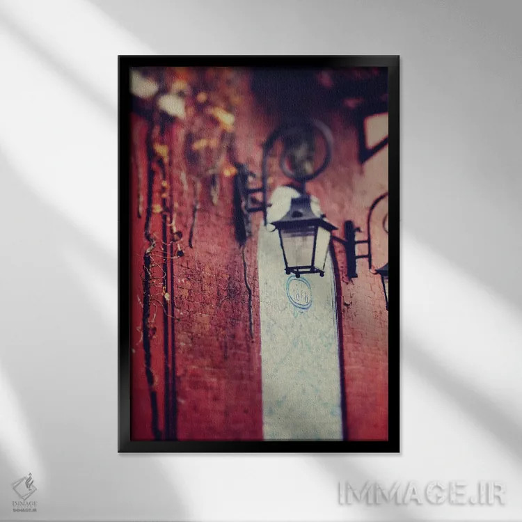 تابلو دکوراتیو روستا اثر چلسیا ویکتوریا - نمای قابدار مشکی