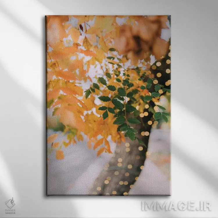 تابلو دکوراتیو درخشش پاییزی اثر چلسیا ویکتوریا - نمای روبهرو روی دیوار