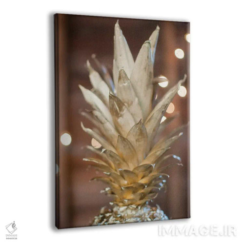 تابلو دکوراتیو آناناس طلایی ۱ اثر چلسیا ویکتوریا - نمای پرسپکتیو محصول