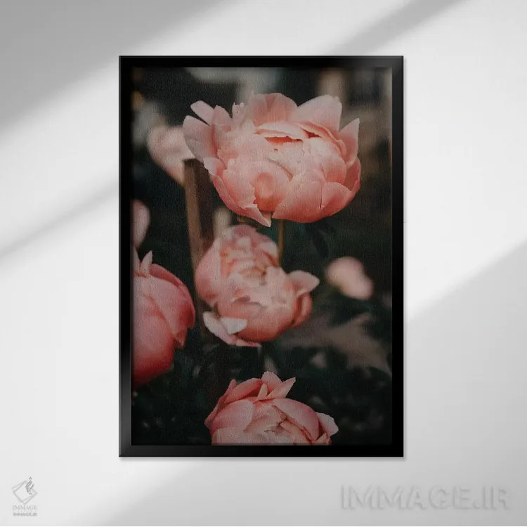 تابلو دکوراتیو باغ صدتومانی اثر چلسیا ویکتوریا - نمای قابدار مشکی