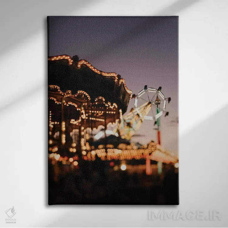 تابلو دکوراتیو امبره ماه اوت اثر چلسیا ویکتوریا - نمای روبهرو روی دیوار